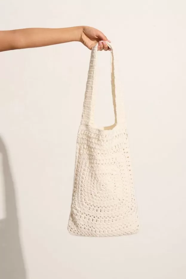 Faithfull The Brand Piccolo Crochet Bag Off White> Accessories