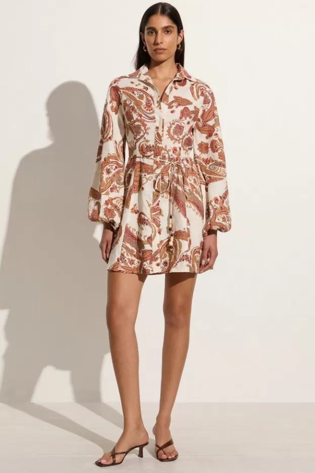 Faithfull The Brand Rae Mini Dress Alessia Paisley> Dresses