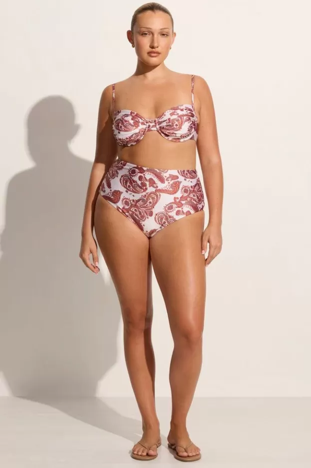 Faithfull The Brand Reyes Bikini Bottoms Alessia Paisley> Swim