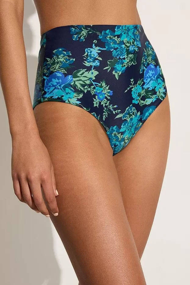 Faithfull The Brand Reyes Bikini Bottoms Escala Floral Navy (Exclusive)> Swim