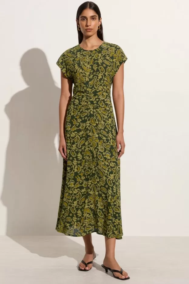 Faithfull The Brand Rocella Midi Dress Selcetta Paisley Green> Dresses