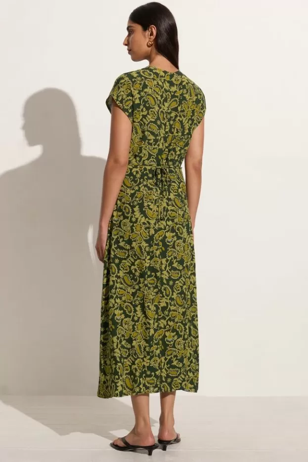 Faithfull The Brand Rocella Midi Dress Selcetta Paisley Green> Dresses