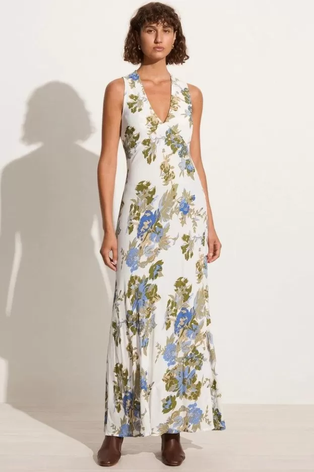 Faithfull The Brand Romi Maxi Dress Escala Floral Ivory> Dresses