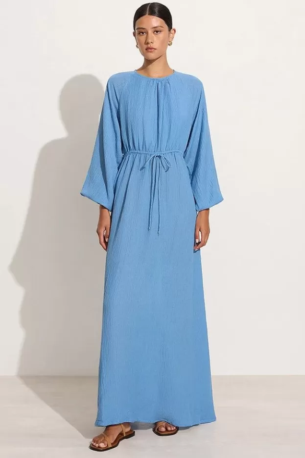 Faithfull The Brand Rosalie Maxi Dress Chambray Blue - Final Sale> Dresses