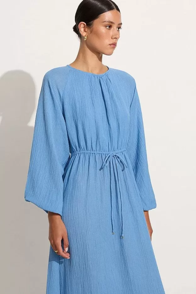 Faithfull The Brand Rosalie Maxi Dress Chambray Blue - Final Sale> Dresses