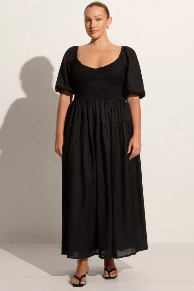 Faithfull The Brand Rosarico Midi Dress Black> Dresses