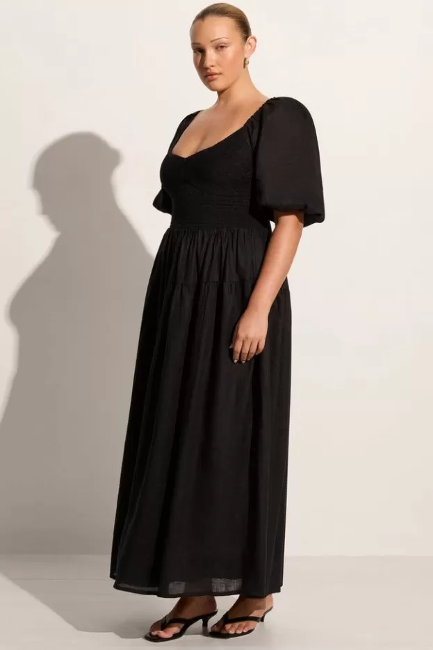 Faithfull The Brand Rosarico Midi Dress Black> Dresses