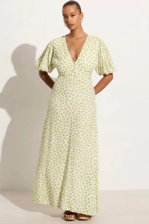 Faithfull The Brand Rubinetti Maxi Dress Gita Floral Green - Final Sale> Dresses