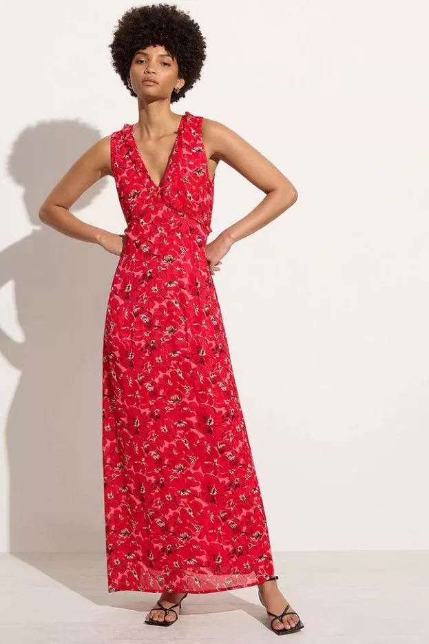 Faithfull The Brand San Luis Maxi Dress El Limon Floral Pink> Dresses