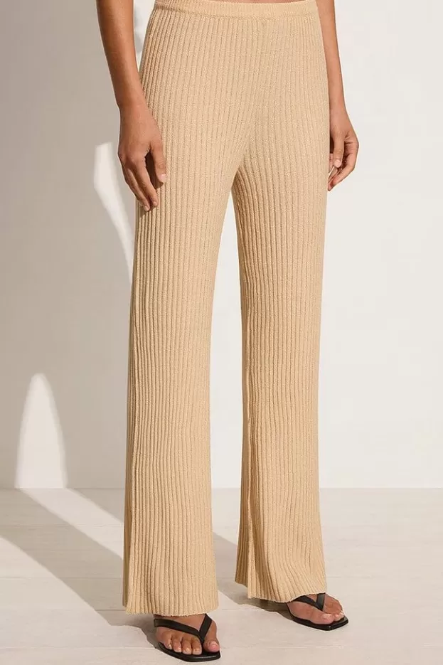 Faithfull The Brand Santi Pant Beige> Bottoms