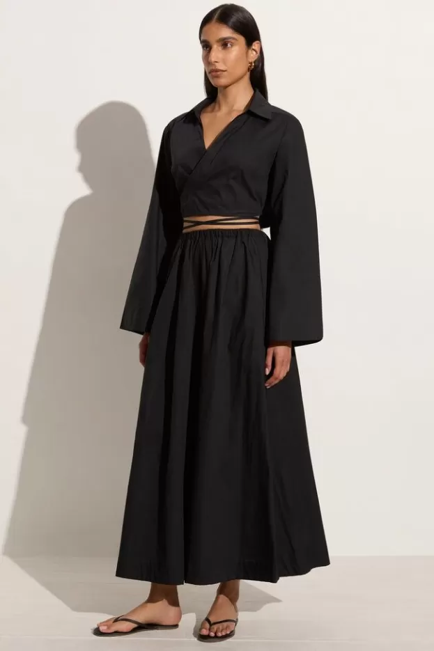 Faithfull The Brand Scanno Skirt Black> Bottoms