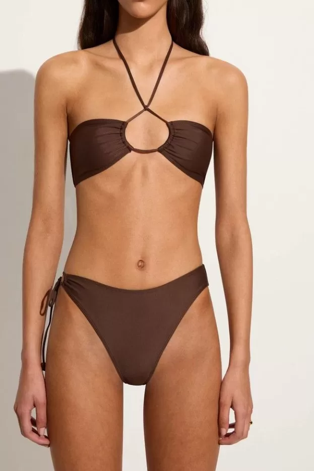 Faithfull The Brand Sierra Bikini Top Coffee> Swim