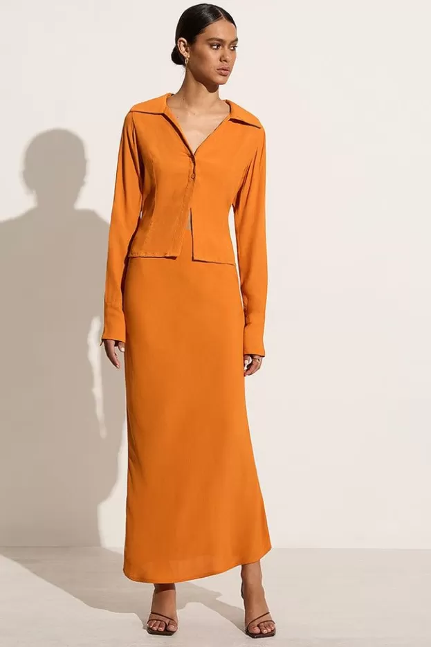 Faithfull The Brand Sinem Skirt Orange> Bottoms