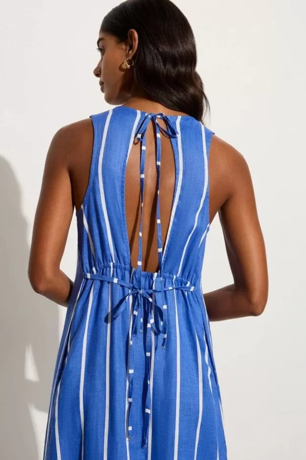 Faithfull The Brand Sommar Maxi Dress San Vito Stripe Blue - Final Sale> Dresses