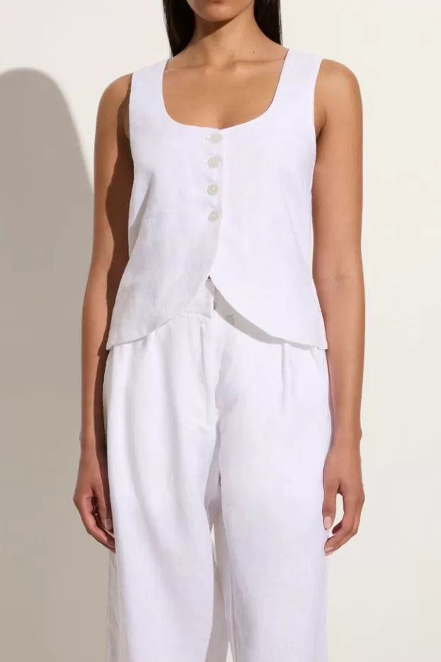 Faithfull The Brand Stanze Vest White> Tops