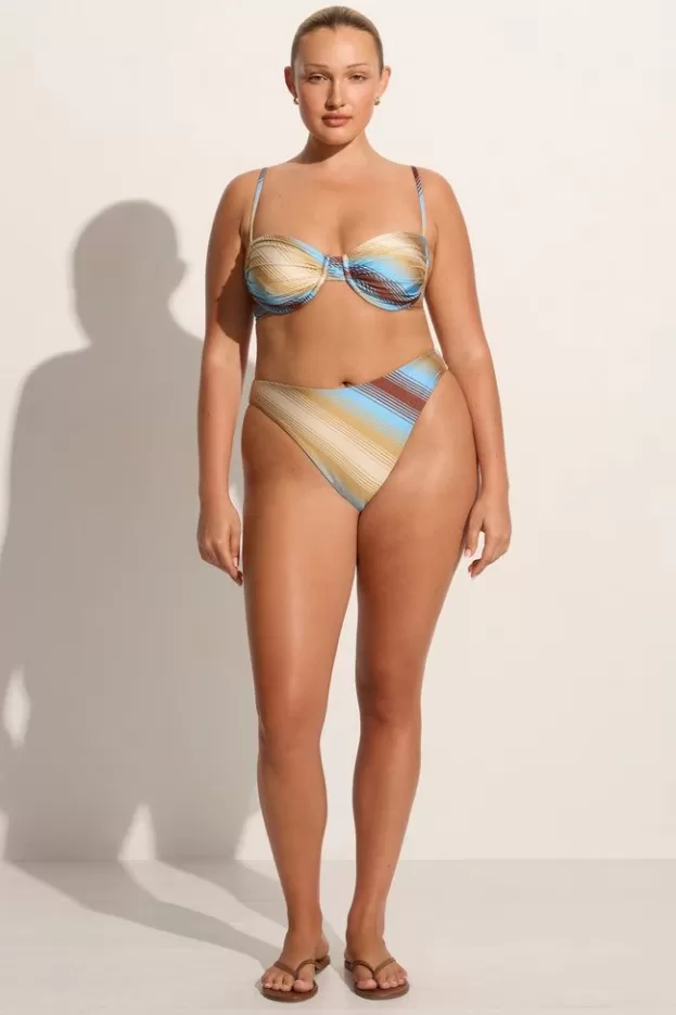 Faithfull The Brand Stefania Bikini Top Cervia Stripe> Swim