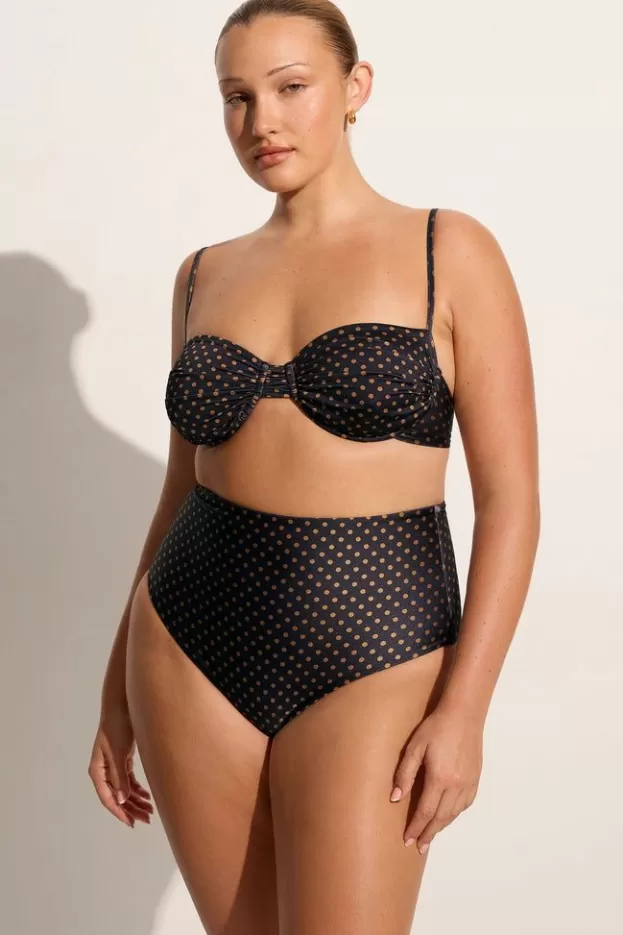 Faithfull The Brand Stefania Bikini Top Ludovica Polka Dot> Swim