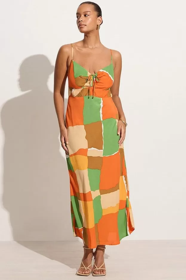 Faithfull The Brand Tempio Midi Dress Costa Smeralda Print - Final Sale> Dresses