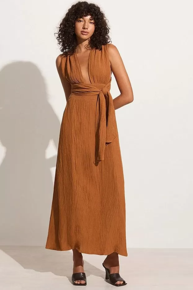 Faithfull The Brand Tropiques Maxi Dress Caramel - Final Sale> Dresses