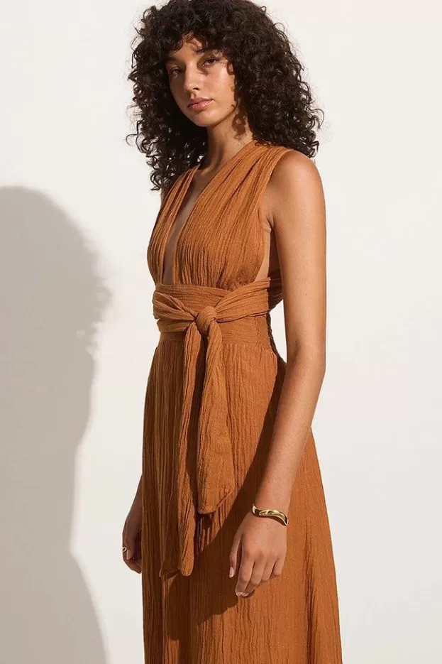 Faithfull The Brand Tropiques Maxi Dress Caramel - Final Sale> Dresses