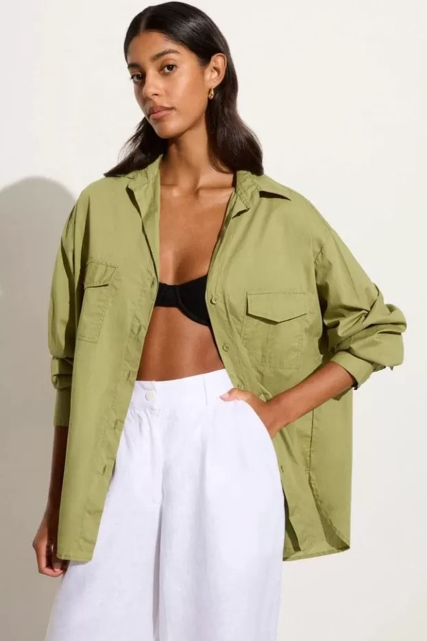 Faithfull The Brand Tyde Shirt Khaki - Final Sale> Tops