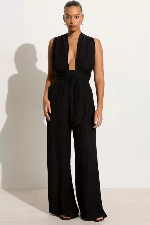 Faithfull The Brand Vacanza Jumpsuit Black (Exclusive) - Final Sale> Jumpsuits