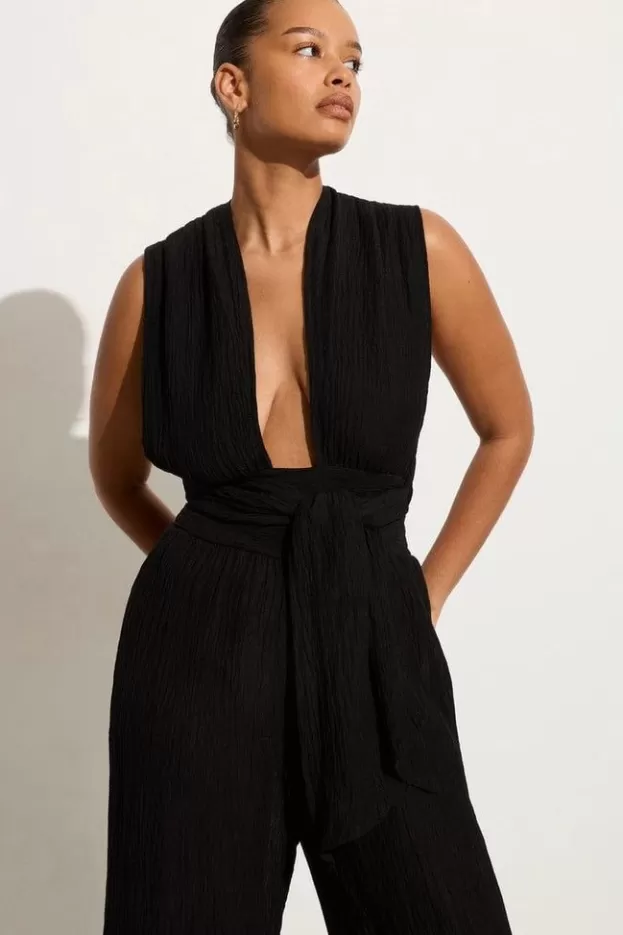 Faithfull The Brand Vacanza Jumpsuit Black (Exclusive) - Final Sale> Jumpsuits