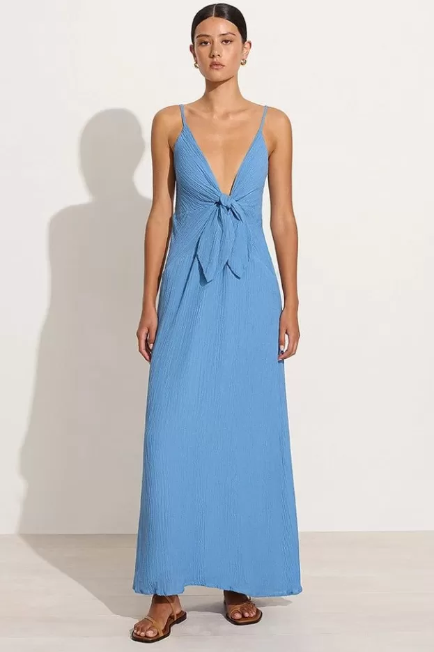 Faithfull The Brand Verona Midi Dress Chambray Blue - Final Sale> Dresses