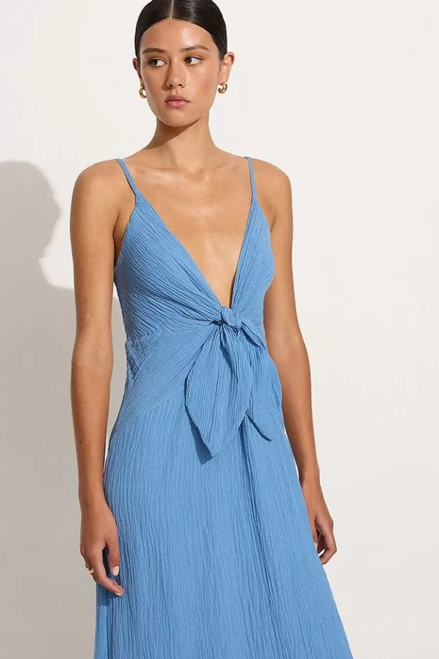 Faithfull The Brand Verona Midi Dress Chambray Blue - Final Sale> Dresses