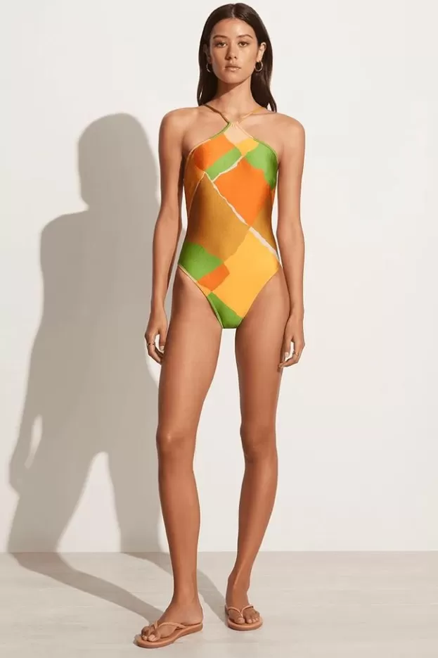 Faithfull The Brand Vida One Piece Costa Smeralda Print - Final Sale> Swim