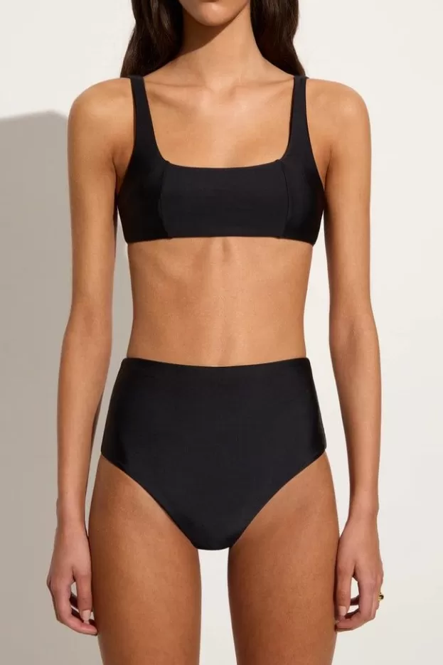 Faithfull The Brand Zizi Bikini Top Black> Swim